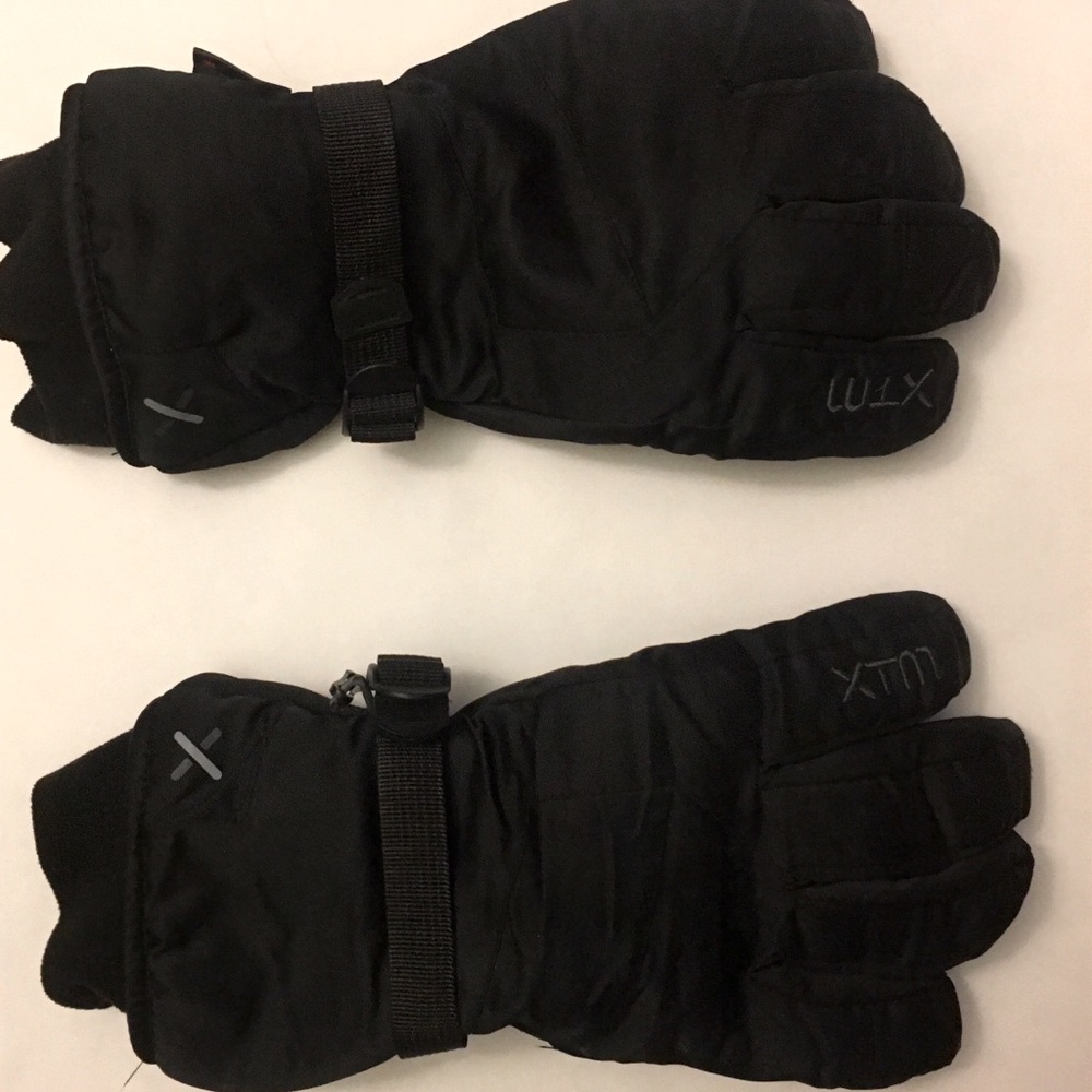 Ski gloves Thinsulate black men large size 9.5-10